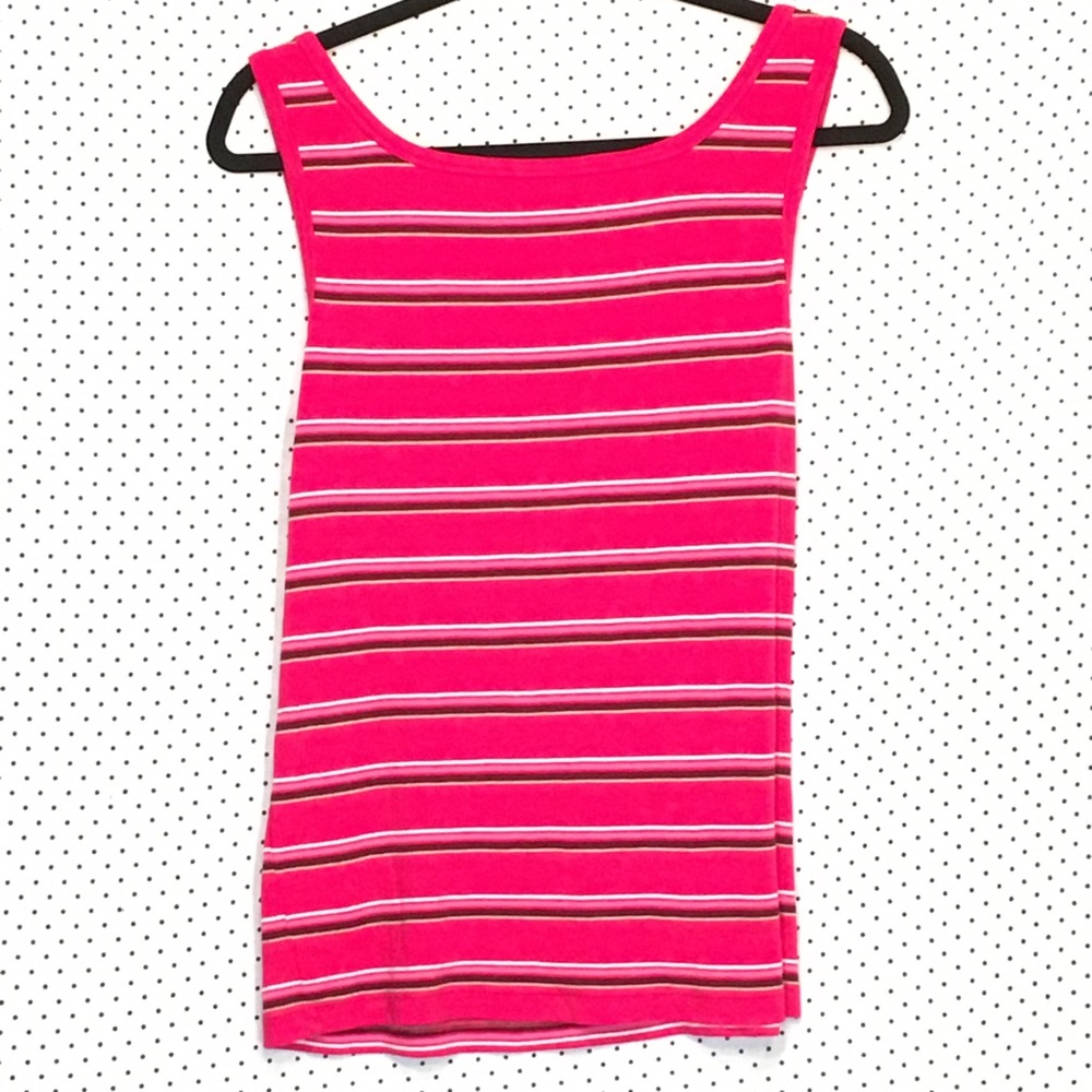 St Johns Bay Striped Sleeveless Scoop Neck Blouse - Picture 4 of 5